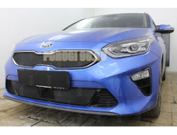 Защита радиатора KIA Ceed III 2018- black низ с датчиком ACC