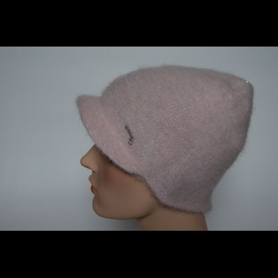 Вязаная жокейка из мохера Vizio Италия 6945 V розовая