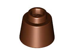 Cone 1 1/6 x 1 1/6 x 2/3 Fez, Reddish Brown (85975 / 6062600 / 6173143)