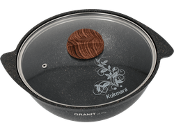 Казан алюминиевый с анипригарным покрытием 3,5л с крышкой