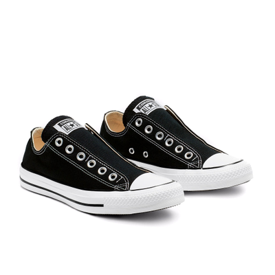 Женские черные летние Кеды Converse Chuck Taylor All Star Slip без шнуровки 164300C
