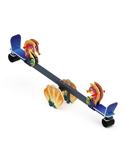 «Морской конек» ИО 21.М.17.01-П со спинкой качалка-балансир