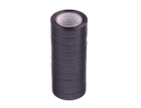 Набор изолент ПВХ 15 мм х 10 м, черная, в упаковке 10 шт, 150 мкм Matrix