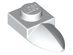 Plate, Modified 1 x 1 with Tooth Horizontal, White (49668 / 4224792)