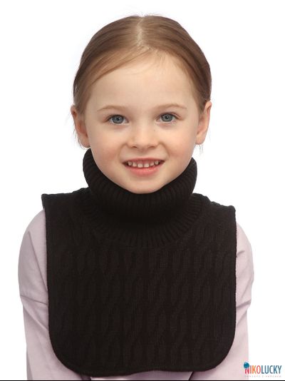 Манишка 23-34 подклад 100% полиэстер, размер 3 (от 5 лет) черный