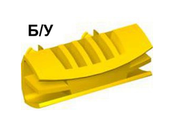 ! Б/У - Vehicle, Grille 1 x 4 with 2 Pins, Yellow (30622 / 4153120) - Б/У