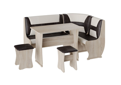 Кухонный уголок Уют тип 3 Дуб молочный (Бонмебель)