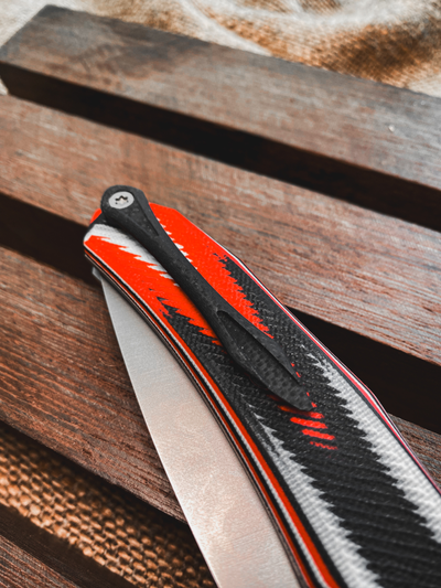 Складной нож Бизон сталь Elmax, рукоять G10, цвет швейцарка