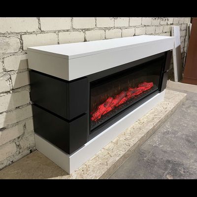 Линейный электрокамин Норман WT-DK с очагом Joker 45