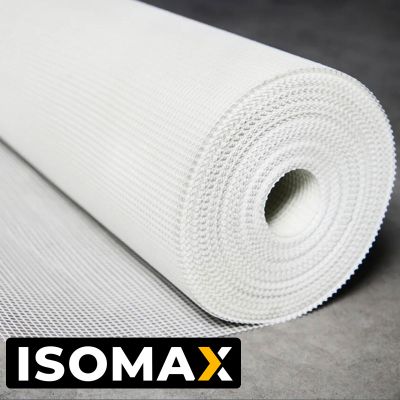 Сетка стеклотканевая фасадная щелочестойкая ISOMAX-145 ячейка 5х5 мм рулон 1х50 м плотность 145 г/м2