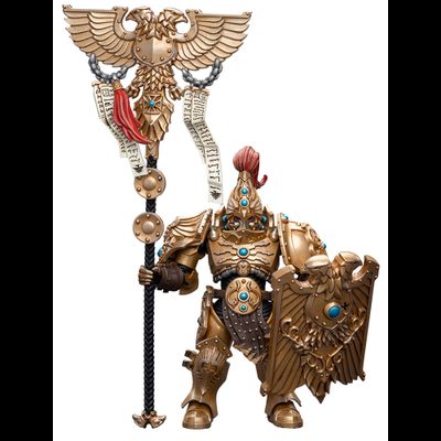 Адептус Кустодес - претор (Warhammer 40k) - КОЛЛЕКЦИОННАЯ ФИГУРКА 1/18 Adeptus Custodes Vexilus Praetor (JT7820) - JOYTOY