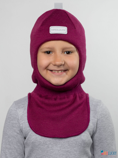 Шапка-шлем "NK"   20101-01, цвет рубиновый р. 50-52