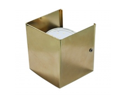 Светильник настенный бра Ecola GX53-N51 1xGX53 золото 100x100x90 (кратно 2!,цена за 1 шт) FGN51FECB