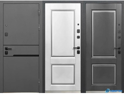 Дверь входная металлическая Luxor Классика Муар 7024 купить в Челябинске | КВИРТЕК