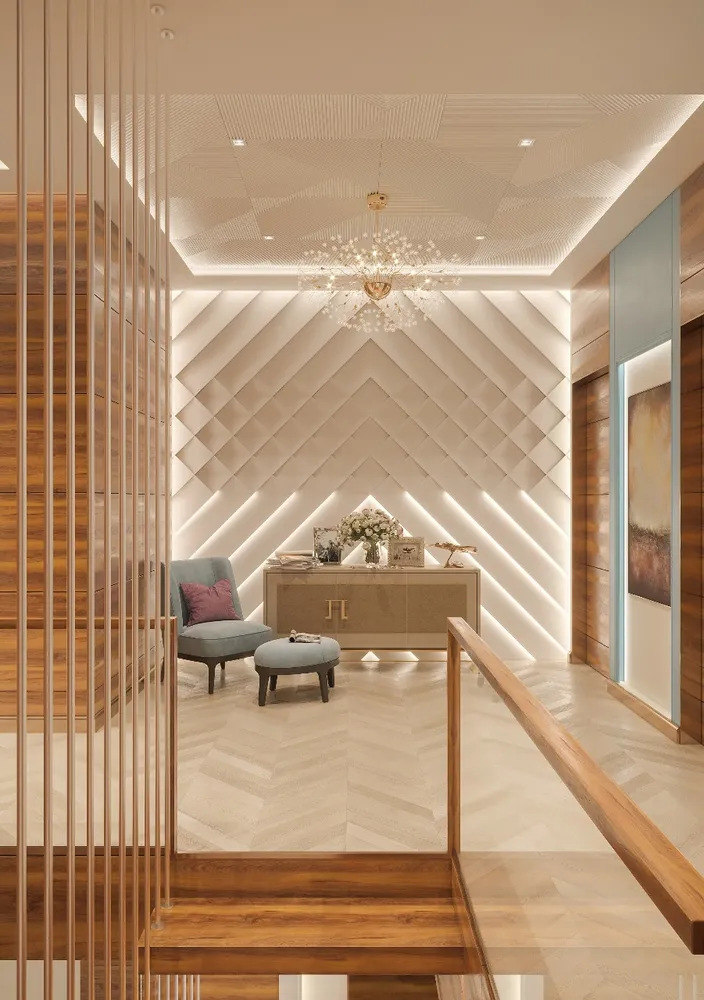 Исходная визуализация. Кстати, световое панно на стене - тоже наш проект ;))