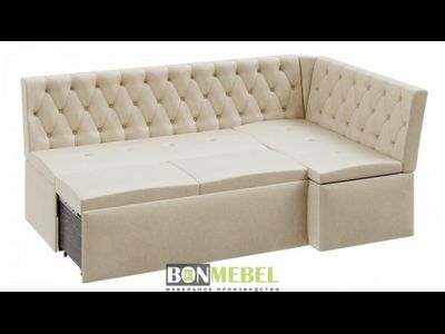 Скамья угловая Квадро тип 1 СП Классик кожзам (Бонмебель)