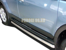 Защита порога труба d60 для Great wall М4 (2013-)