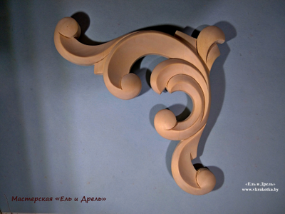 Резной уголок для мебели