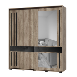 Шкаф-купе Крафт-8 (лдсп) (Дуб каньон), Ш1962хВ2176хГ594