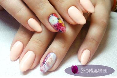 Слайдер-дизайн 083 - Нежный букет разноцветных цветов.