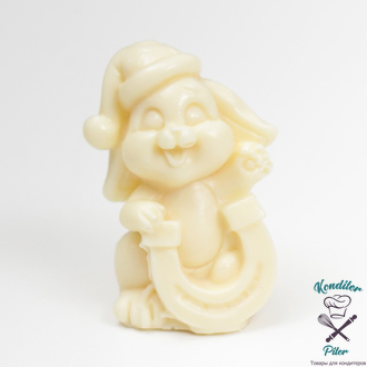 Молд силикон "Кролик с подковой" 4 см