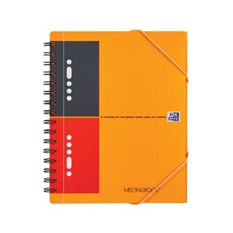 Бизнес-тетрадь Oxford Meetingbook А5+ 80л, с папкой, линейка 100103453