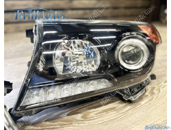 Фары Land Cruiser 200 Brownstone черные 07-15 год