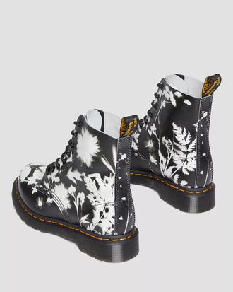 Dr Martens Pascal Floral черно-белые