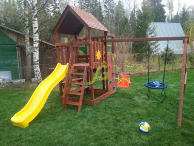 Детская площадка IgraGrad Крафт Pro 3 (скат 2,2) фото 15