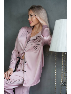 Пижама Виктория Сикрет одноцветная пудровая / Victoria's Secret