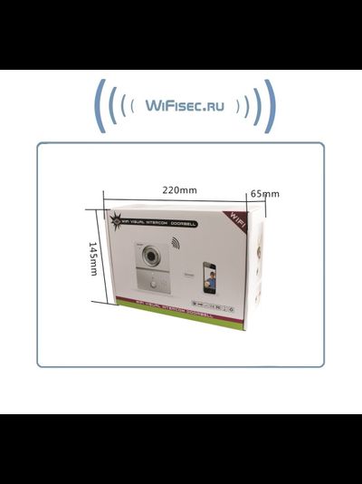 WiFi/LAN вызывная панель видеодомофона, интерком связь с активным подавлением шума, открытие замка через мобильное приложение, VGA. до - 20 град.С.