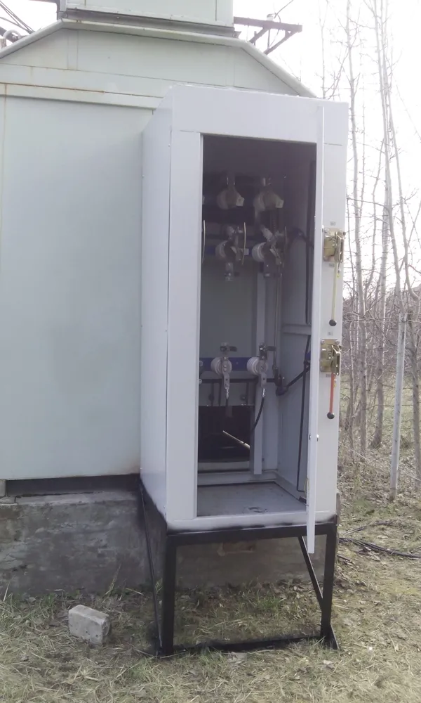 Монтаж разъединителя 10 кВ (ячейка КСО), СНТ "Политехник",  ТП-250 кВА.