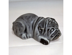 Фигурка собака БУЛЬДОГ ЛЕЖИТ. ОПТ
