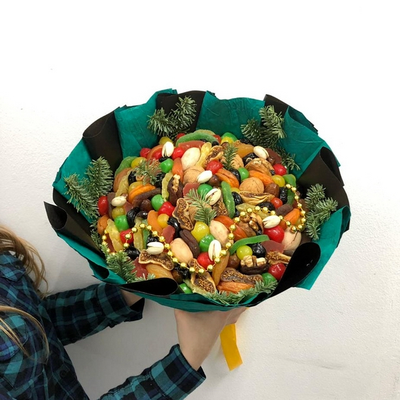 Букет "Новогодние сухофрукты"