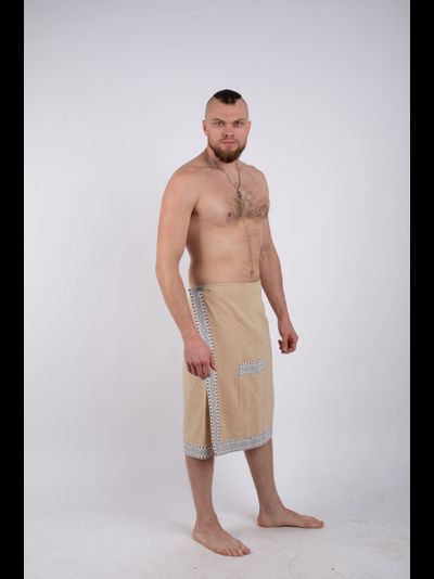 Килт мужской для бани из крапивы