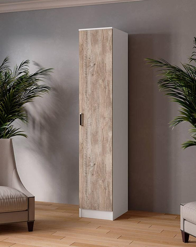 Шкаф-пенал 04 Лагуна Белый/Юкон (ТЭКС