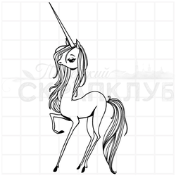 штамп  единорог