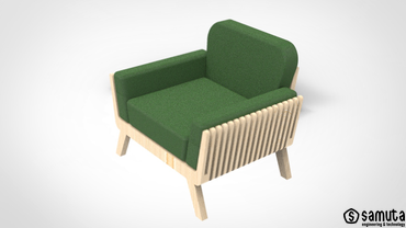 Кресло из фанеры Образцы работ | Мебельное производство