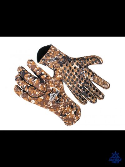 Перчатки неопреновые 5мм Scorpena B Camo р.XS/S