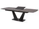 Стол ACUTO 180 TL-59 BLAZE DARK Базальт, испанская керамика/ черный каркас М-City