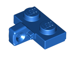 Hinge Plate 1 x 2 Locking with 1 Finger on Side with Bottom Groove, Blue (44567a / 6055414)