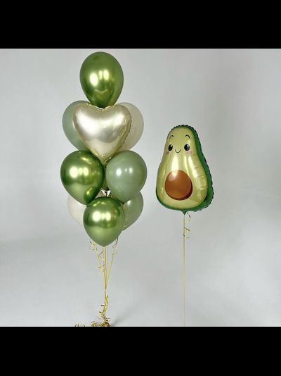 Набор шаров с гелием &quot;Авокадушка&quot;
