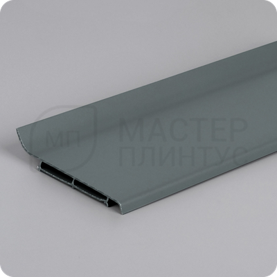 Плинтус Vilo Linela из ПВХ 414 Серый с мягким краем 16х80х2000 мм.