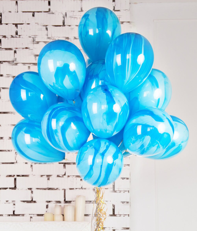 Воздушные шары "Агат" (мраморные шары)