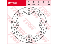 Тормозной диск передний TRW MST201 для мотоциклов Honda CB 450, NX Dominator 500/650, XL Transalp 600/650/700, XR - L 650,