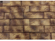 Декоративная облицовочная плитка под сланец Kamastone Демидовский 4522 коричневый с желтым