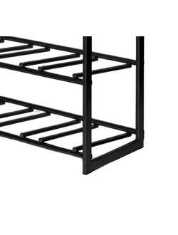 Стеллаж из профиля на 6 бутылей (черный)