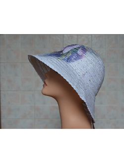 Шляпа женская с рисунком из коллекции женских головных уборов с рисунками