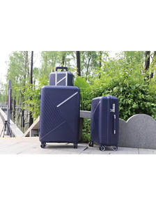 Комплект из 3х чемоданов Robez Полипропилен S,M,L темно-синий
