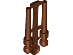 Minifigure, Utensil Wand, 2 on Sprue, Reddish Brown (36752 / 6232210 / 6254379 / 6270028)
